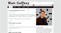 Desktop Screenshot of mattgaffney.com