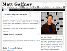 Tablet Screenshot of mattgaffney.com